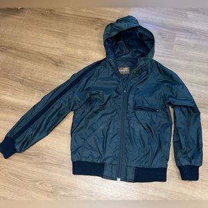 Size 36 Vintage Fox Run black nylon jacket